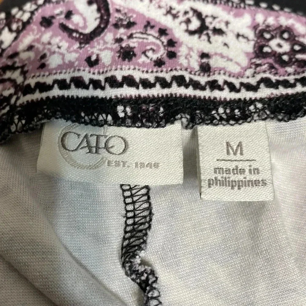 Cato purple black & white skirt